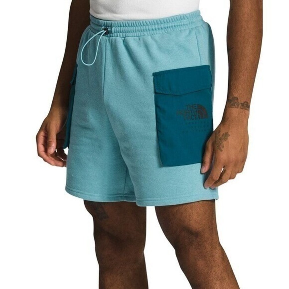 The North Face Mens Size XXL Utility Cargo Reef Water Blue Coral Paramount Short - Picture 3 of 6